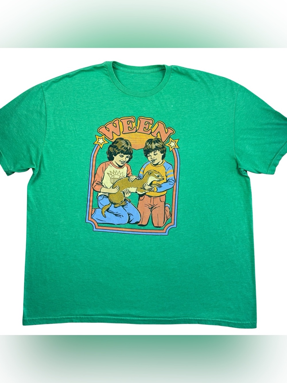 Ween 2022 Tour Rock Band Double Sided Weasel Graphic Merch Men’s t-shirt 2XL